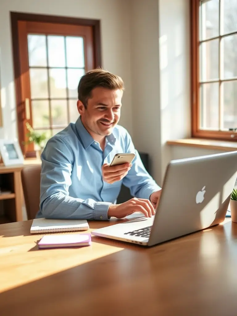 A user easily paying their DU bill online through a mobile app, highlighting the convenience of online bill payment services.